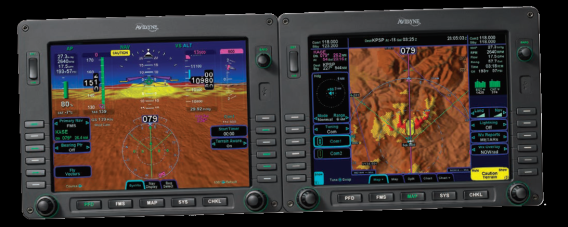 Synthetic vision on cockpit display